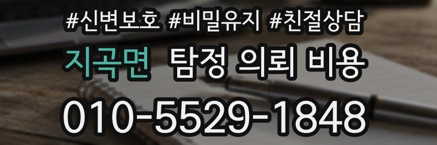 지곡면 탐정 의뢰 비용