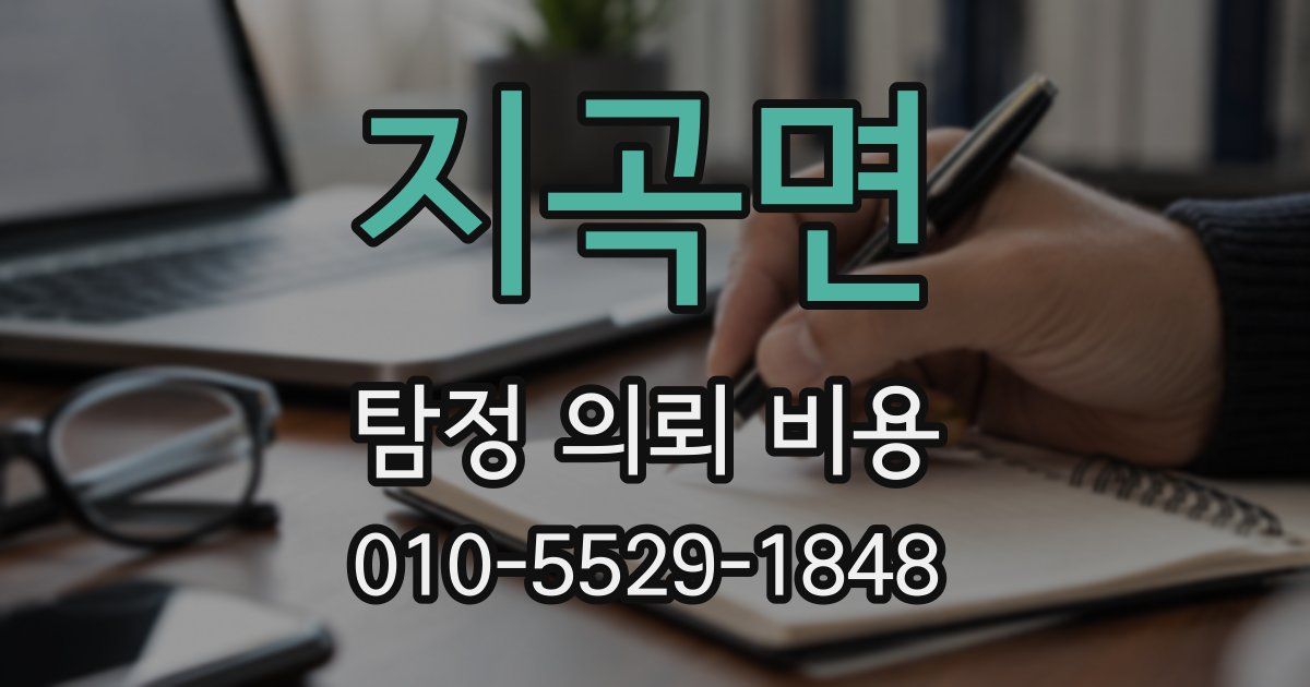 지곡면 탐정 의뢰 비용