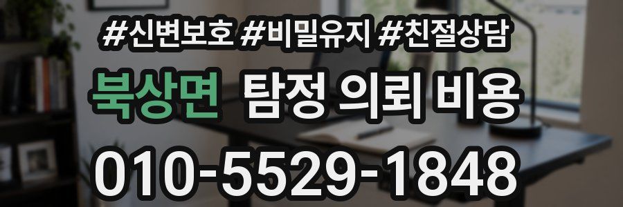 북상면 탐정 의뢰 비용