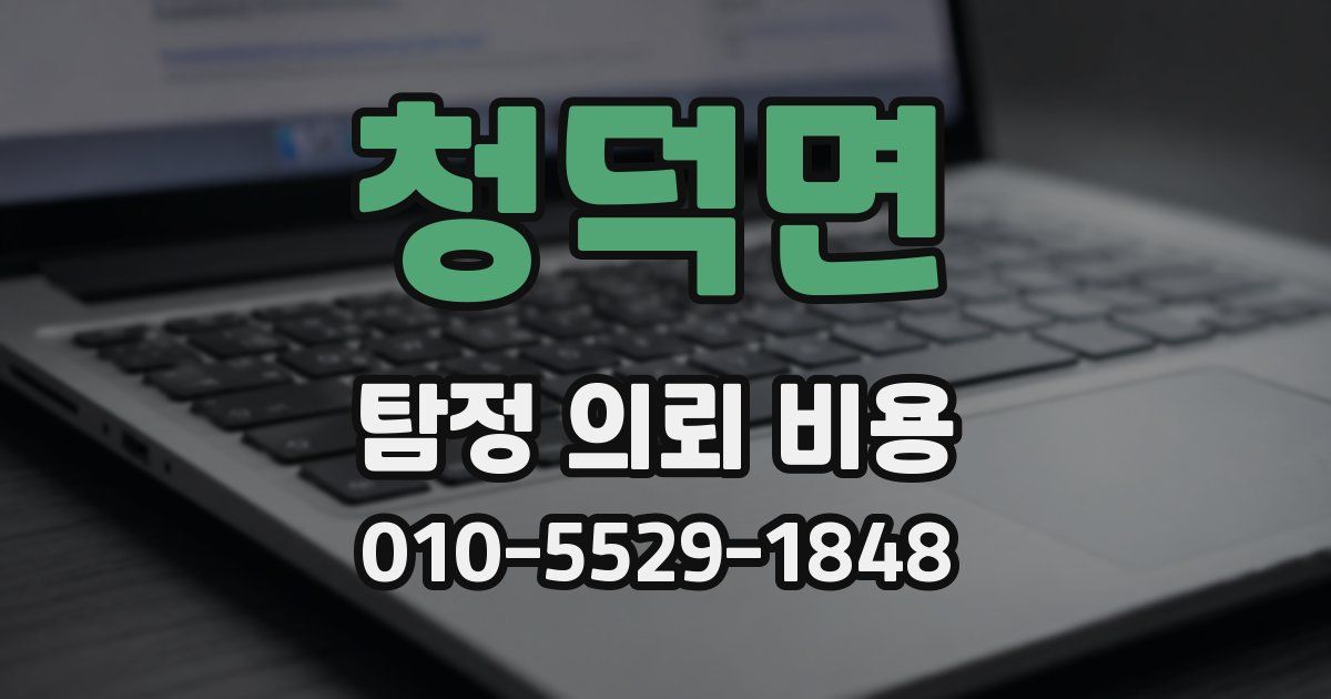 청덕면 탐정 의뢰 비용