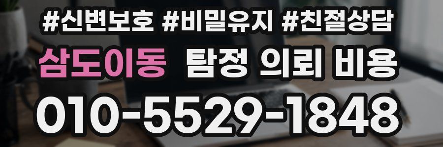삼도이동 탐정 의뢰 비용