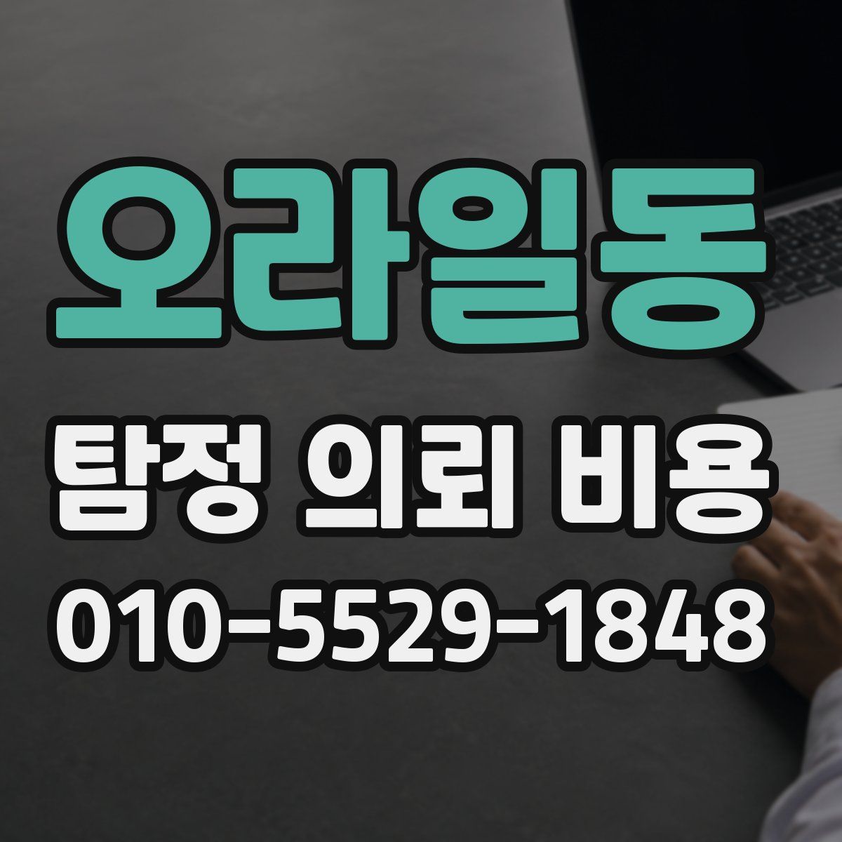 오라일동 탐정 의뢰 비용