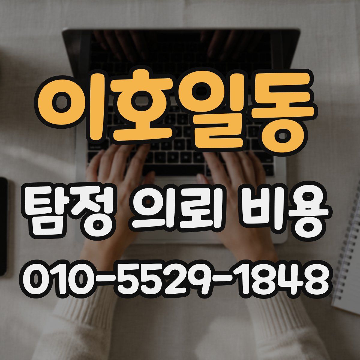 이호일동 탐정 의뢰 비용
