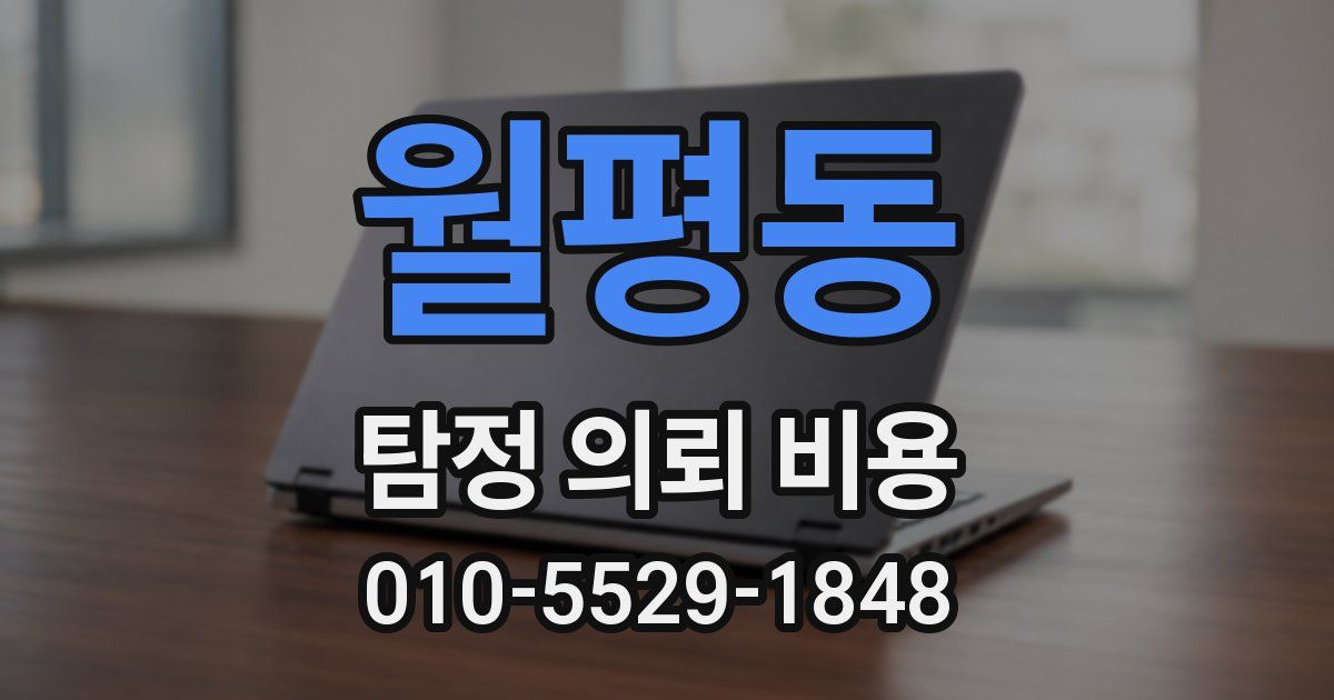 월평동 탐정 의뢰 비용