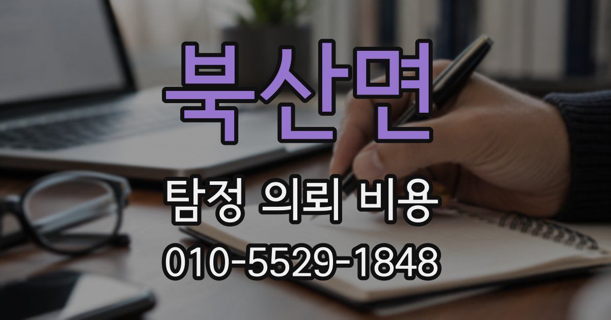 북산면 탐정 의뢰 비용