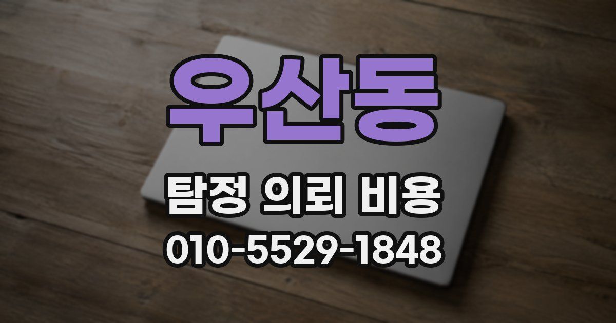 우산동 탐정 의뢰 비용
