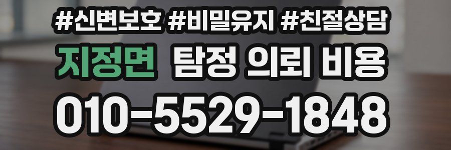 지정면 탐정 의뢰 비용