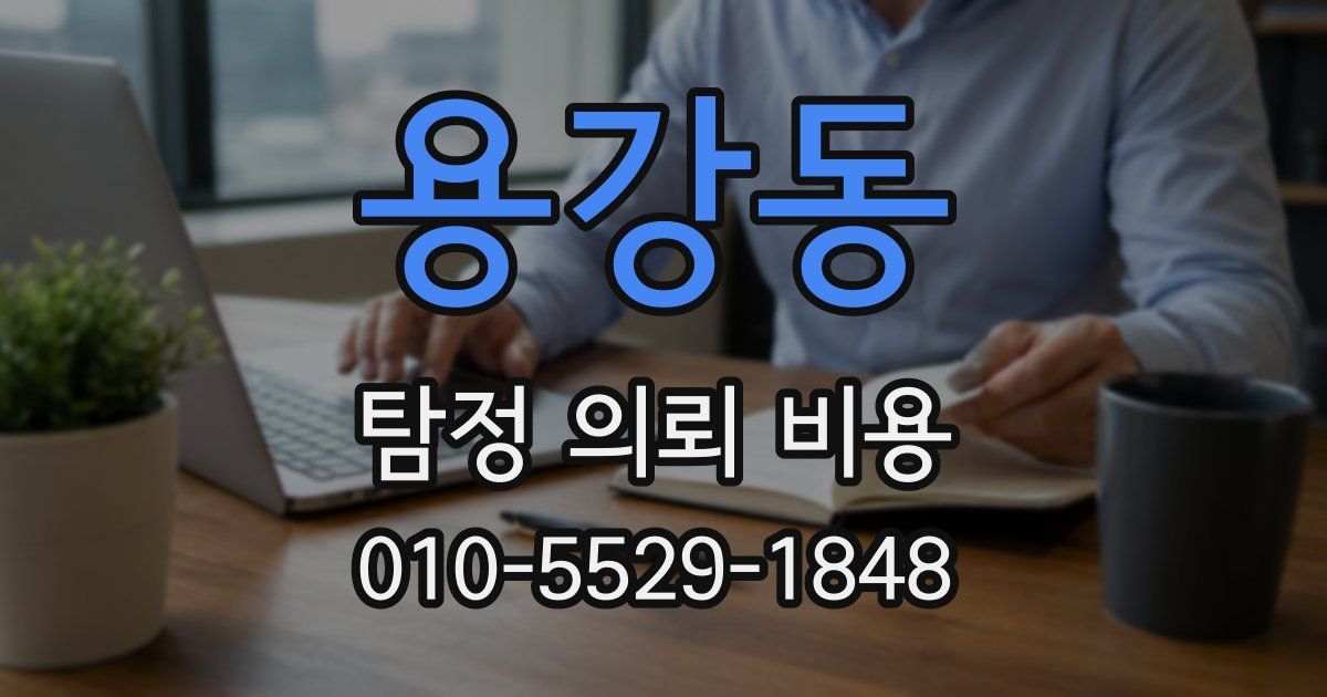 용강동 탐정 의뢰 비용