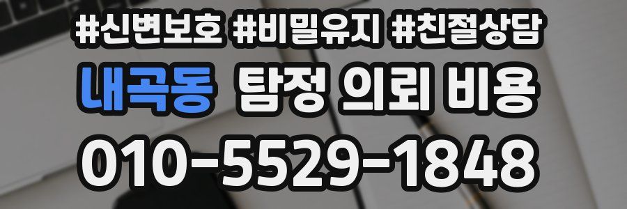 내곡동 탐정 의뢰 비용