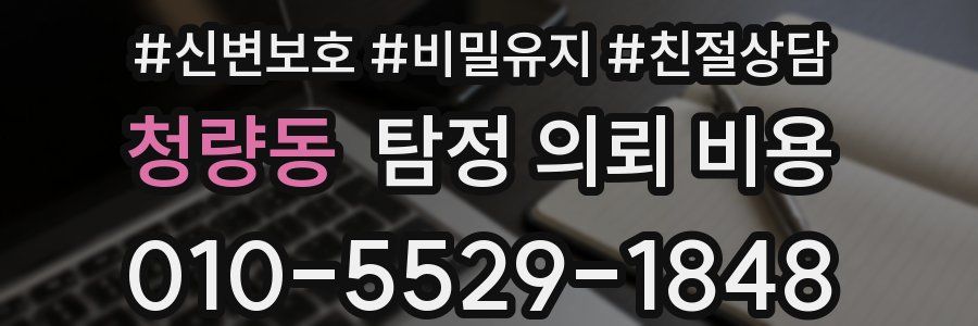 청량동 탐정 의뢰 비용