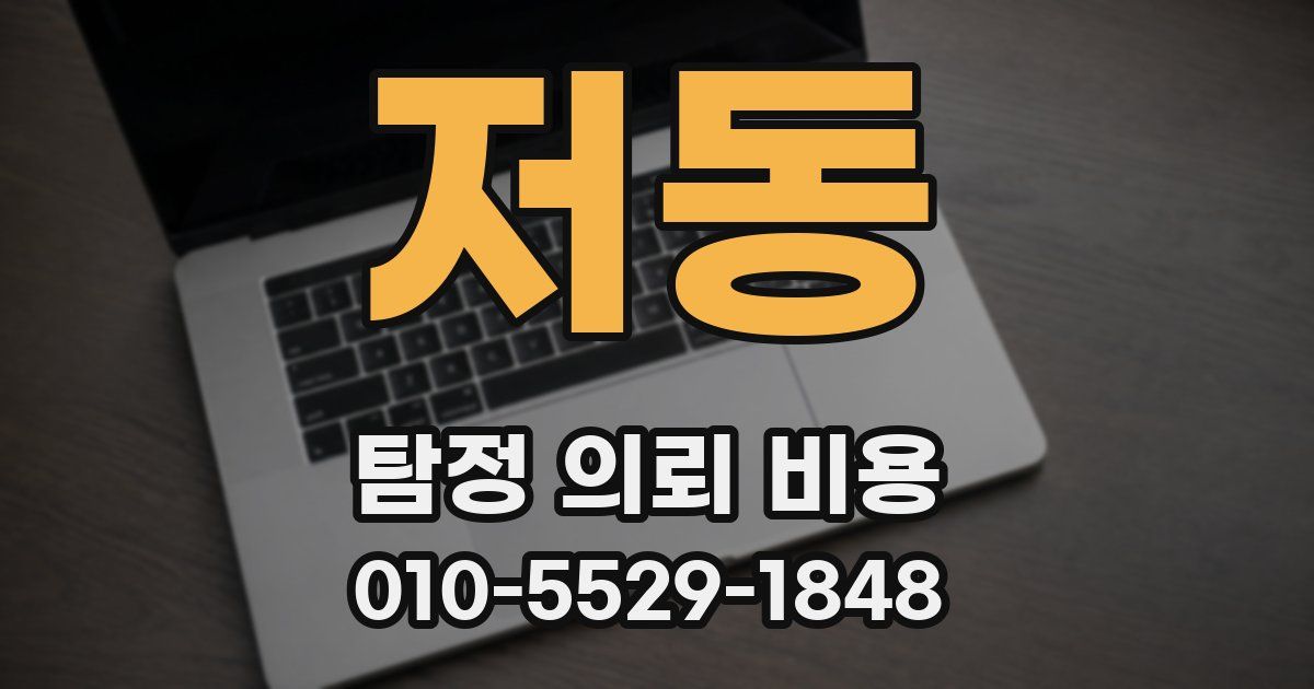 저동 탐정 의뢰 비용
