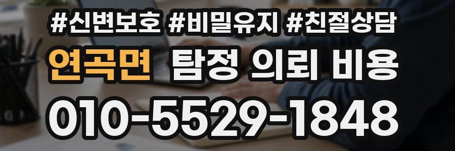연곡면 탐정 의뢰 비용