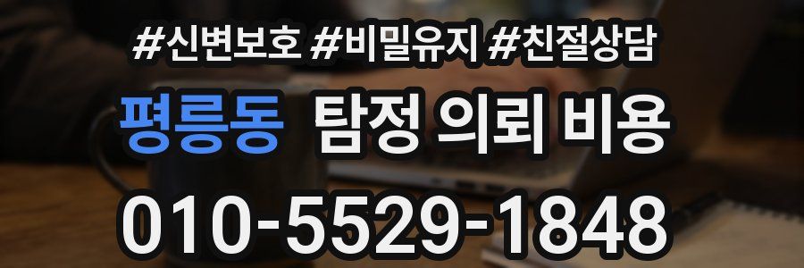 평릉동 탐정 의뢰 비용