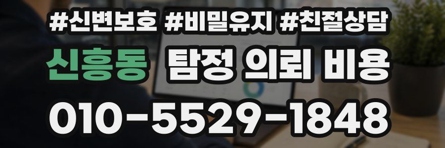 신흥동 탐정 의뢰 비용