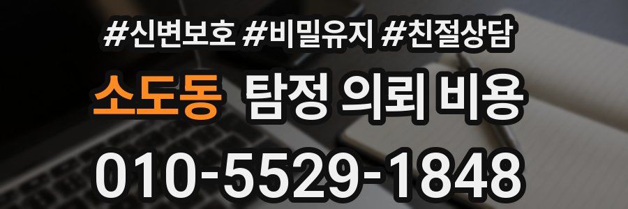 소도동 탐정 의뢰 비용