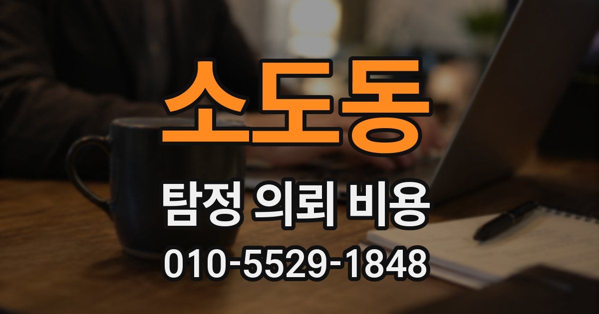 소도동 탐정 의뢰 비용