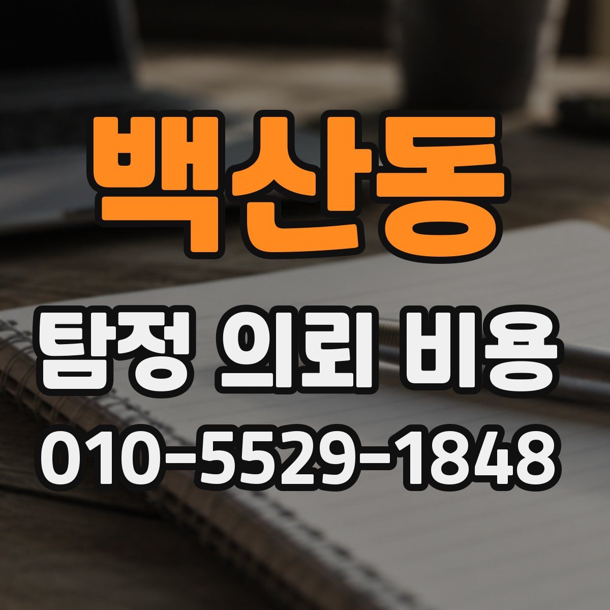 백산동 탐정 의뢰 비용
