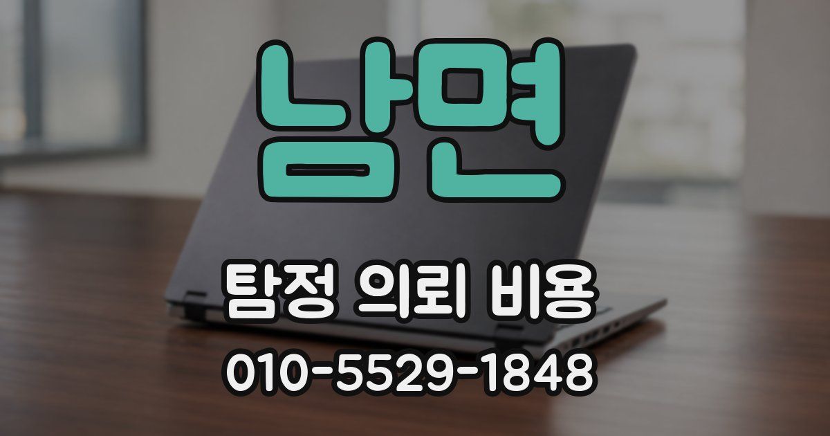 남면 탐정 의뢰 비용