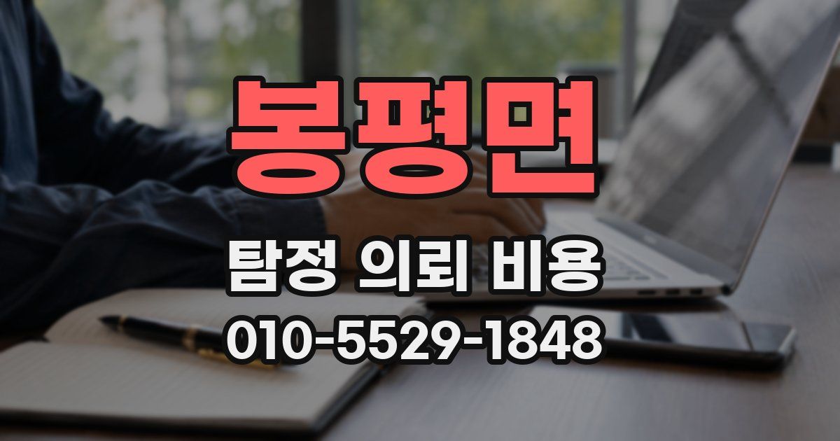 봉평면 탐정 의뢰 비용