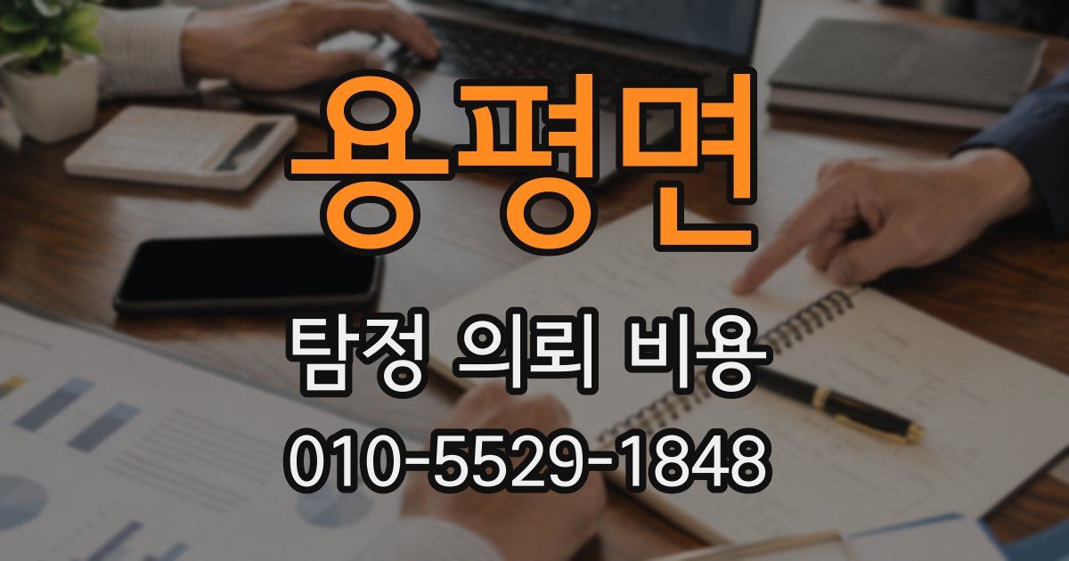 용평면 탐정 의뢰 비용