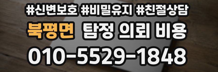 북평면 탐정 의뢰 비용