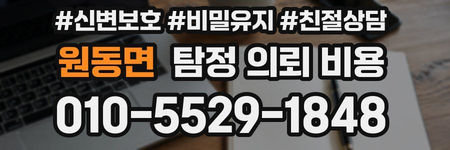 원동면 탐정 의뢰 비용