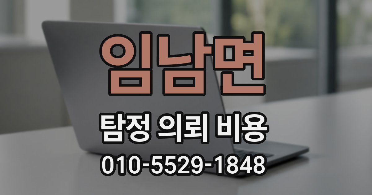 임남면 탐정 의뢰 비용