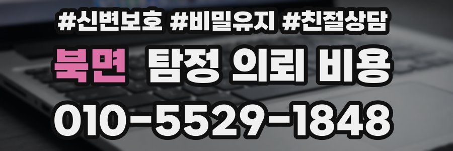 북면 탐정 의뢰 비용