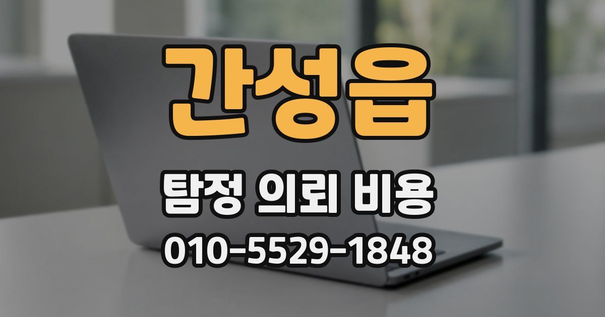 간성읍 탐정 의뢰 비용