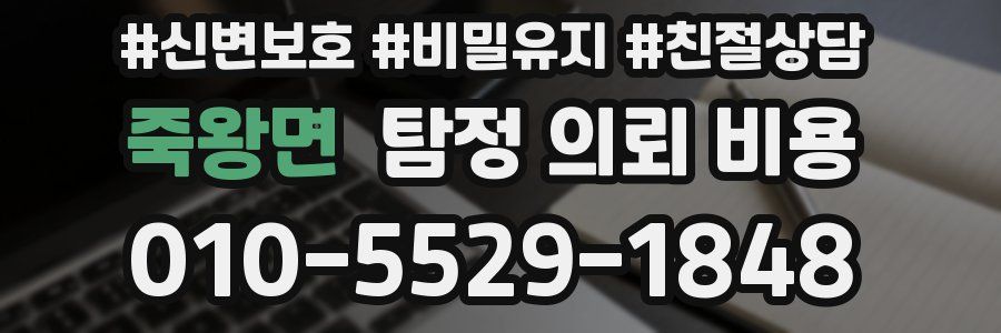 죽왕면 탐정 의뢰 비용