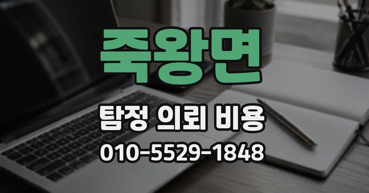 죽왕면 탐정 의뢰 비용