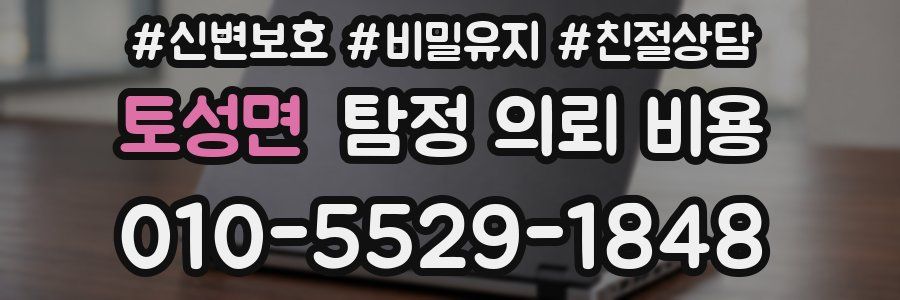 토성면 탐정 의뢰 비용