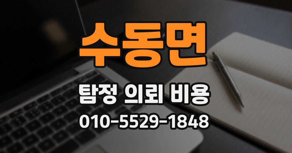 수동면 탐정 의뢰 비용