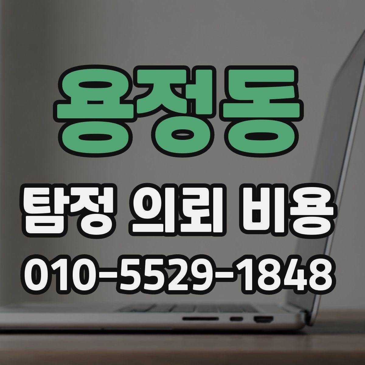 용정동 탐정 의뢰 비용