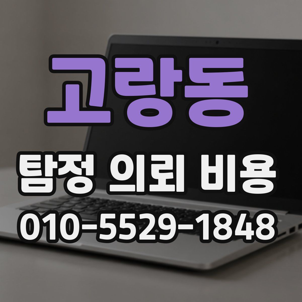 고랑동 탐정 의뢰 비용