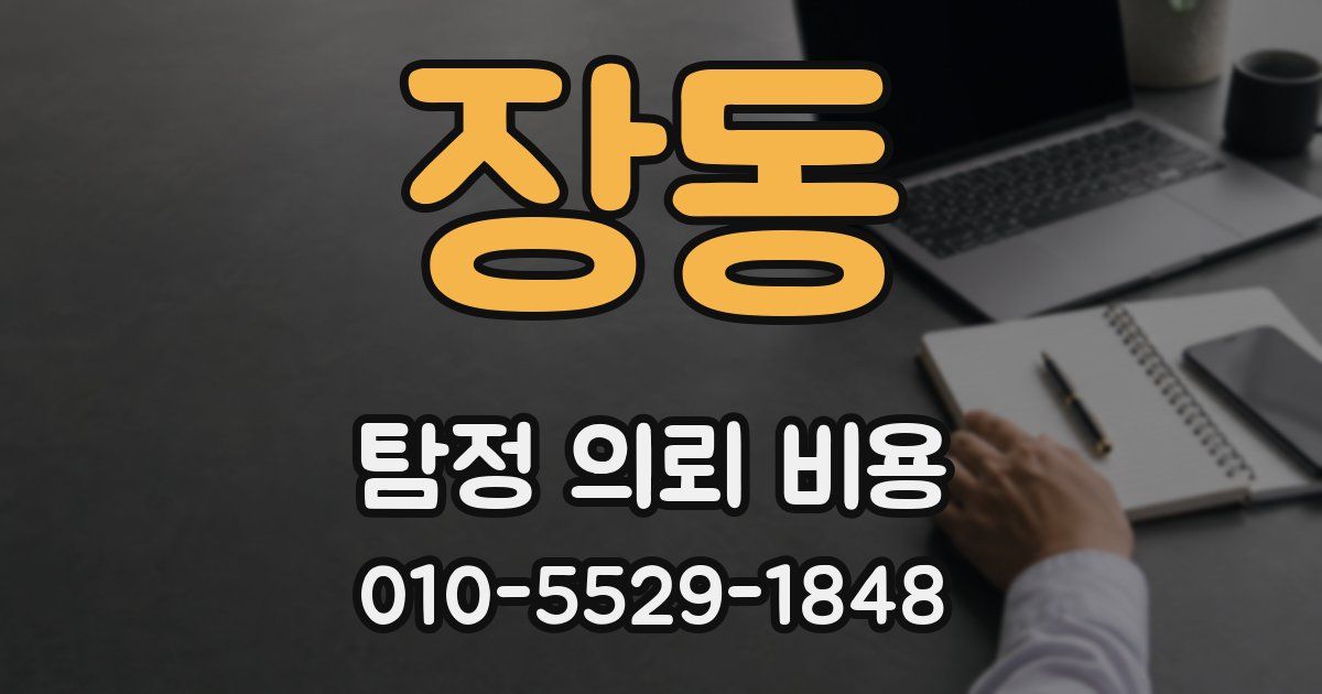 장동 탐정 의뢰 비용