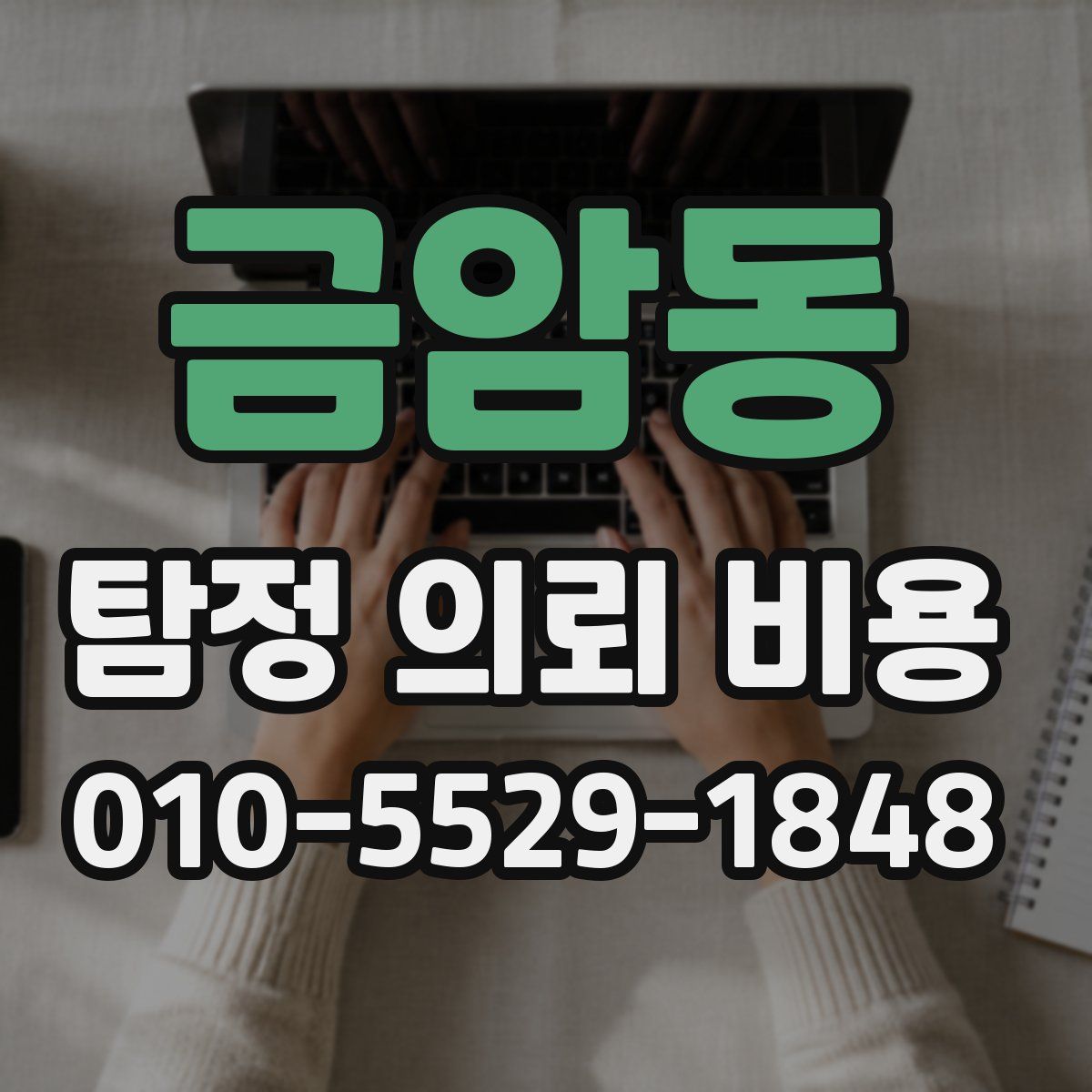 금암동 탐정 의뢰 비용