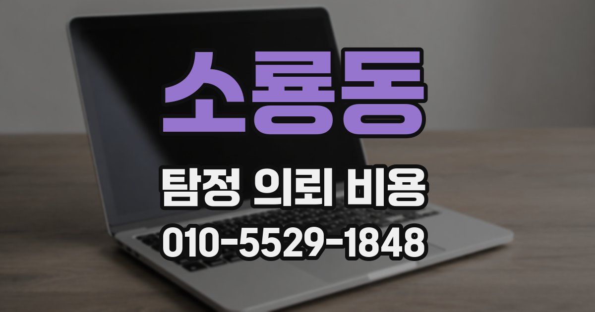 소룡동 탐정 의뢰 비용