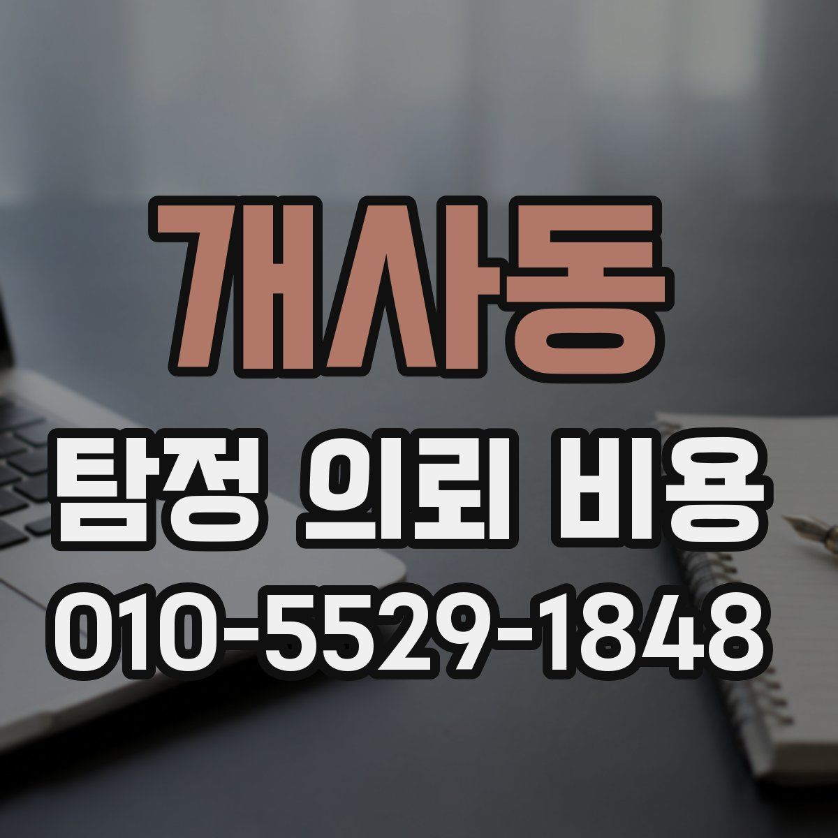 개사동 탐정 의뢰 비용