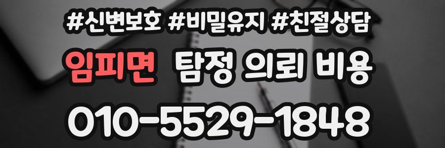 임피면 탐정 의뢰 비용