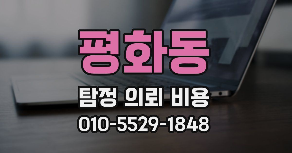 평화동 탐정 의뢰 비용