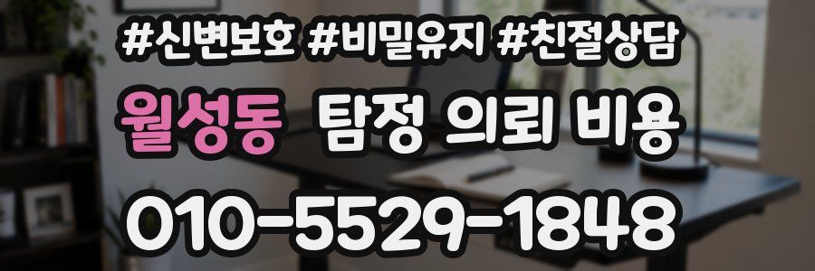 월성동 탐정 의뢰 비용