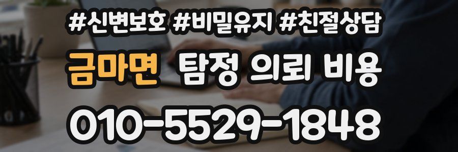 금마면 탐정 의뢰 비용