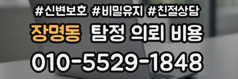 장명동 탐정 의뢰 비용