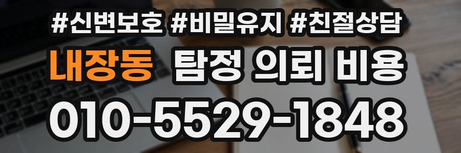 내장동 탐정 의뢰 비용