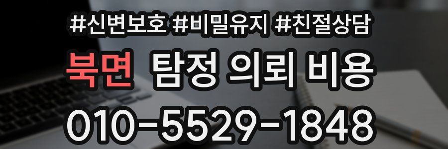 북면 탐정 의뢰 비용