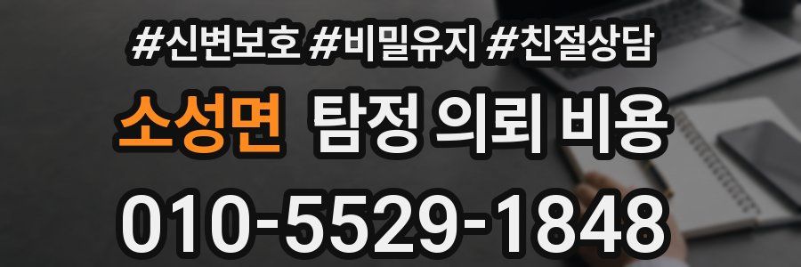 소성면 탐정 의뢰 비용