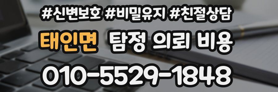태인면 탐정 의뢰 비용