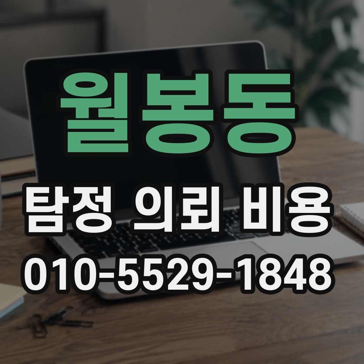 월봉동 탐정 의뢰 비용