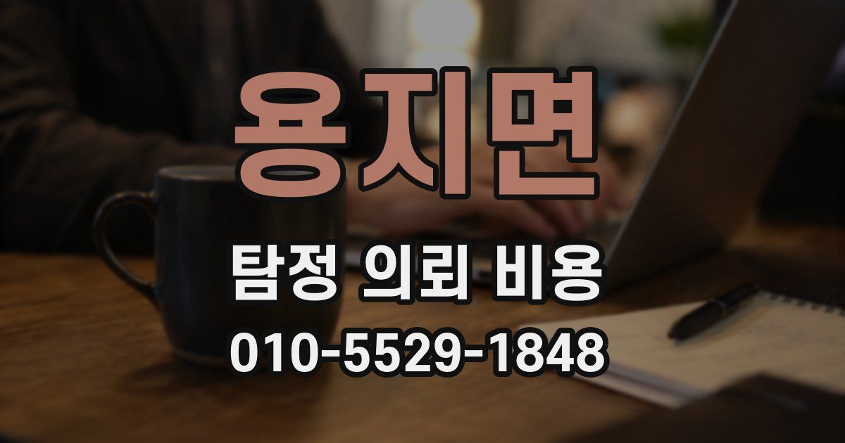용지면 탐정 의뢰 비용